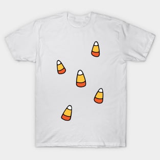 Candy Corn Halloween Pattern T-Shirt